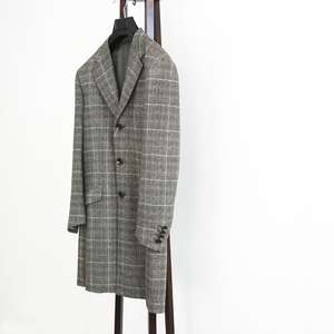 Produttore personalizzato di lana <span class=keywords><strong>cashmere</strong></span> lungo <span class=keywords><strong>cappotto</strong></span> <span class=keywords><strong>uomo</strong></span> giacca <span class=keywords><strong>cappotto</strong></span> di cachemire all'ingrosso della fabbrica - Product Image 2