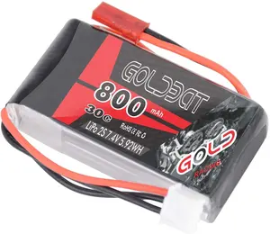 All'ingrosso batteria lipo GOLDBAT fabbrica OEM di buona qualità 2S 800mAh 30C ricaricabile RC 7.4v 1500mah lipo batteria