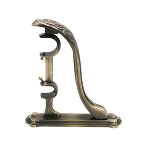 Accessori per <span class=keywords><strong>tende</strong></span> di lusso supporto per asta per <span class=keywords><strong>tende</strong></span> a doppia staffa per supporto per set di aste per <span class=keywords><strong>tende</strong></span> - Product Image 2