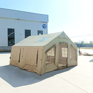 Tente gonflable YJHOME avec fenêtre anti-moustiques, en Oxford, portable, deux chambres, 3-4 personnes, quatre saisons, résistante aux UV, imperméable - Product Image 2