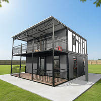 Maisons préfabriquées modulaires mobiles pliantes modernes de Chine, maisons de luxe extensibles en conteneurs d'acier pour usage en villa ou hôtel, installation facile