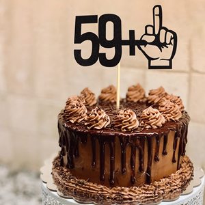 <span class=keywords><strong>Buon</strong></span> <span class=keywords><strong>compleanno</strong></span> 59 + 1 decorazione per torta con dito medio <span class=keywords><strong>60</strong></span> <span class=keywords><strong>compleanno</strong></span> Topper per decorazioni per feste a tema <span class=keywords><strong>60</strong></span> anni - Product Image 2