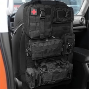 Organisateur de camion (cinq petits sacs et un sac à panneaux Molle) Rangement de siège arrière Rangement de siège de voiture Panneaux Molle pour véhicules - Product Image 2
