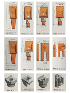 Temel sondaj için inşaat araçları düz dişler Bfz80 - Product Image 4