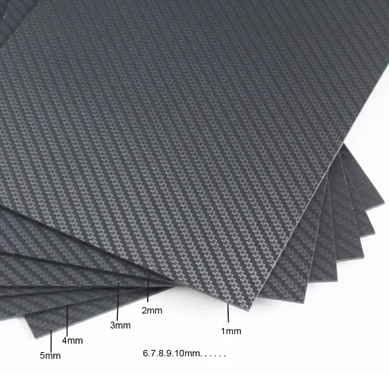 Heat resistant carbon fiber laminated sheet plate 1mm 2mm 3mm 4mm 5mm