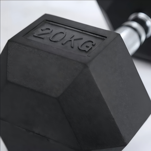 CZFIT Hexagonal Rubber-Coated <b>Dumbbells</b> for Fitness, Home Use for Men and Women,Solid Cast Iron Weightlifting <b>Dumbbell</b> Set,Easy - Product Image 6