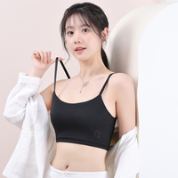 Femmes Spaghetti Strap Gilet Poitrine Binder Débardeur Sport Soutien-Gorge Poitrine Binder Bande Élastique Haut Sans Bretelles pour Liants Trans Lesibian