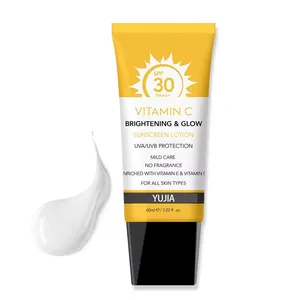 Nhãn Hiệu Riêng Hàn Quốc Kem Chống Nắng SPF 30 + Hữu Cơ Chống Uv Chống Thấm Nước Chống-Mồ Hồn Làm Mới Mặt Trời Kem & Kem Dưỡng Da Yujia