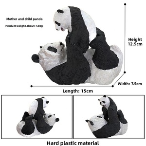 Figurines d'animaux réalistes : Léopard des neiges, Ours, Lion, Léopard, Panda – Statues d'animaux sauvages, Jouets éducatifs pour enfants - Product Image 6