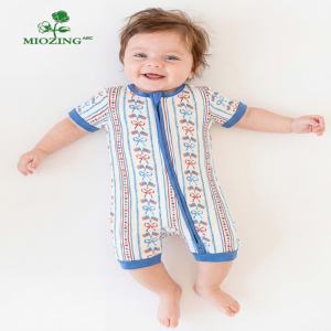 Miozing - Mono de Verano Elástico y Transpirable para Bebé, <span class=keywords><strong>Ropa</strong></span> de Bambú, Boutique de Bebés, Venta al por Mayor, Éxito de Ventas del Día de la Independencia - Product Image 1