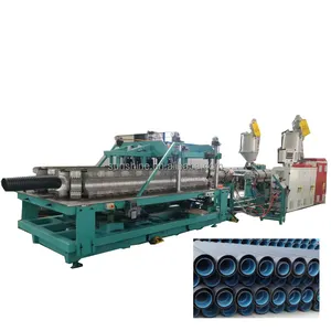 200 300 400 500mm HDPE PE Corrugated Drainage Pipe Extruder Manufacturing Machine