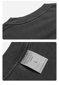 T-Shirt Vintage di Alta Qualità Personalizzata 275GSM, 100% Cotone, Oversize, Stile Streetwear Unisex - Product Image 6
