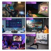 Vidéoprojecteur Caiwei A9K 3D 4K Mini LED Intelligent pour Théâtre Domestique Diurne DLP Android WIFI Full HD 1080P