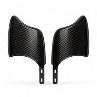 Paire de garde-boue latéraux pour fauteuil roulant en fibre de carbone 3K sur mesure de qualité supérieure