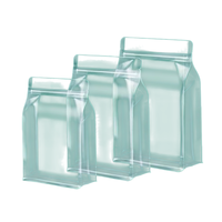 Sachet d'emballage alimentaire à huit soudures latérales, transparent, en PET+PE, refermable, épaissi, pour aliments pour animaux, chips, thé et café