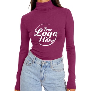 Trendy Women's Turtleneck Long Sleeve Shirts Fall Fashion Basic <b>Thermal</b> Underwear <b>Tops</b> Winter Clothes 2025 - Product Image 2