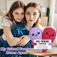 Produits transfrontaliers exclusifs : Jouets en peluche courte faits main au crochet, modèles Panda et Salamandre, ornements animaux créatifs ; Poupées au crochet