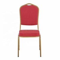 Chaises d'événements de mariage durables de haute qualité, finition dorée élégante, empilables pour usage commercial, hôpital, atelier, parc, salon