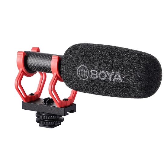 BOYA BY-BM2040 Professional Recording Mic Super Cardioid Shotgun Microphone for DSLR PC Smartphone Podcast Live Streaming