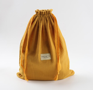 Pochette personnalisée de haute qualité avec cordon de serrage, doublure en velours, tissu gazeux en coton, sac de rangement pour cosmétiques, emballage cadeau - Product Image 4