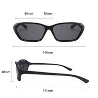 2024 Vintage Y2K Designer femmes lunettes de soleil rétro personnalisé mode rose Rectangle lunettes de soleil avec Protection UV400 verres acryliques