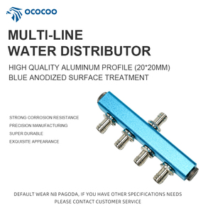 Ococoo A04 khí nén phụ kiện hợp kim nhôm nước nhà phân phối và chia ống xả không khí đa tạp cho các trường hợp máy tính - Product Image 2