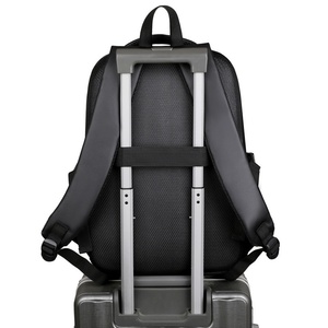 <span class=keywords><strong>Zaino</strong></span> da <span class=keywords><strong>Uomo</strong></span> per Sport all'Aperto con Logo Personalizzato, Borsa per Computer in <span class=keywords><strong>Pelle</strong></span> PU Nera, Impermeabile, per Viaggi d'Affari e Laptop - Product Image 3