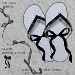 <span class=keywords><strong>Tongs</strong></span> légères personnalisées blanches pour invités de mariage d'été - Cadeaux de fête pour les pieds dansantes - Product Image 3