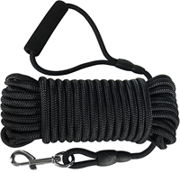 Laisse pour chien de 10 m, durable, longue, flottante, pour l'entraînement des chiens, avec poignée souple, pour le camping en plein air, la randonnée, la natation, la plage, le lac
