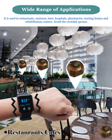 Système d'appel sans fil BYHUBYENG pour restaurant, bracelet de serveur, montre-pager, 1 montre, 5 boutons pour usine, hôpital