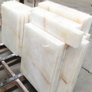 Losa de piedra natural blanca al por mayor de alta calidad Onyx <span class=keywords><strong>Hotel</strong></span> Onyx Encimera de mármol - Product Image 3