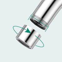 Robinet de cuisine de haute qualité à levier unique en acier inoxydable 304 avec finition chromée, monté sur le plan de travail, avec noyau de valve en céramique