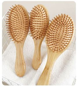 Cepillo de madera para masaje capilar, desenredante sin dolor con cojín de aire, cepillo de cerdas, regalos promocionales - Product Image 3