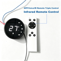 Termostato Personalizado para Calentador Infrarrojo, Controlador de Temperatura Programable Táctil Inteligente, Pantalla LCD Grande, Montaje Dual Universal OEM