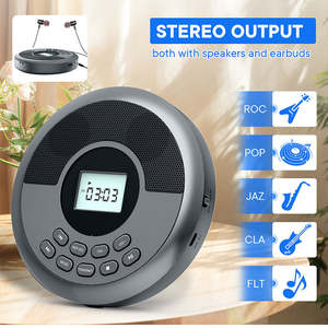 Reproductor de CD y MP3 Multifuncional con LED, Altavoces Dobles, USB/AUX/BT 5.0, Audio Hi-Fi sin Pérdidas, Diseño Compacto, para Deportes al Aire Libre, Aprendizaje y Uso General - Product Image 2