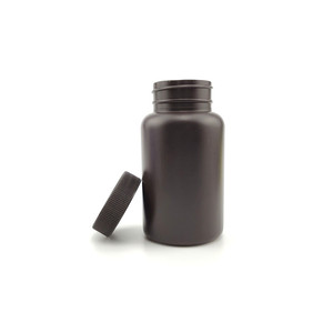 Personalizado <span class=keywords><strong>50</strong></span> 80 100 120 200 250 <span class=keywords><strong>ml</strong></span> mate plástico negro Pet tarro vacío pastillero cápsula botella tapa resistente - Product Image 2