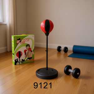 Juego de Guantes de Boxeo 9121, Equipo de Entrenamiento de Plástico Resistente para Deportes de Interior - Product Image 2