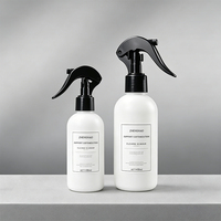 Bouteille pulvérisateur à gâchette en plastique HDPE blanche, cylindrique, rechargeable, 250 ml, 500 ml, pour désinfectant, produits chimiques, usage domestique, toilettes