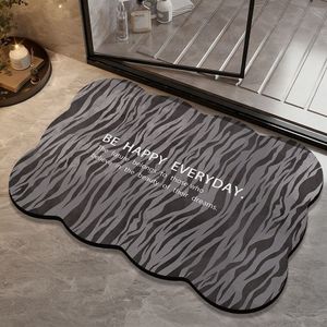 Alfombra de Baño con Estampado de Leopardo de Tierra Diatomeas, Forma Personalizada, Absorbente, de Secado Rápido, para Entrada de Baño y Uso Doméstico - Product Image 4