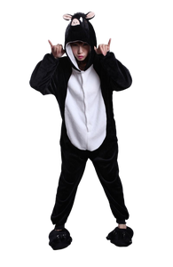 Vente en gros Pyjama de Noël <span class=keywords><strong>Kigurumi</strong></span> adulte animal pour femmes et hommes Pyjama en flanelle assorti - Product Image 4