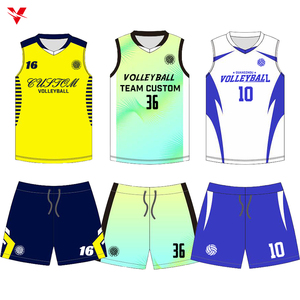 Jersey Voli Sublimasi Custom Logo Tim Sendiri Seragam Voli Pria Hitam Kaos Voli Wxmn002 - Product Image 1