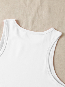 Vente en gros de débardeurs courts sexy Y2k à col rond, sans manches, pour femmes, personnalisables avec logo - Product Image 3