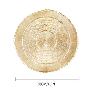 Jellyfish Shaped <b>Round</b> PVC Placemat Gold Silver Heat Insulating Table <b>Mat</b> Modern Minimalist Design - Product Image 5
