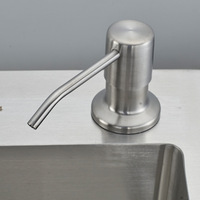 Distributeur de savon en acier inoxydable SUS304 de qualité commerciale pour hôtel, cuisine, accessoires de salle de bain