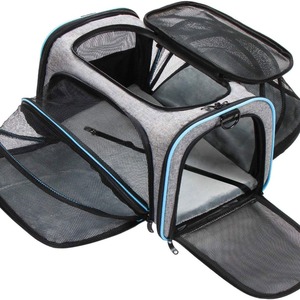 Pet <b>Cat</b> <b>Carrier</b> Expandable Foldable Breathable Portable Outing Bag For <b>Cats</b> - Product Image 2