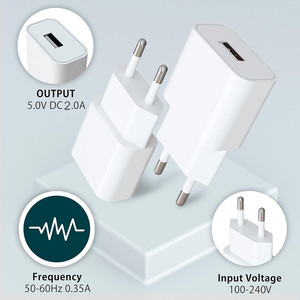 Yüksek kalite CE FCC standart 10w 2.1a abd ab tak 5v 2a Usb şarj güç adaptörü düz taşınabilir telefon şarj cihazı