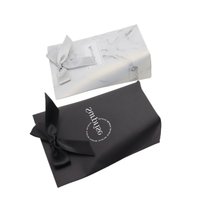 Sac de courses en papier noir avec poignée en ruban, personnalisable avec logo, pour la vente en gros, avec boîtes d'expédition pour l'emballage de cadeaux, d'artisanat et de bougies