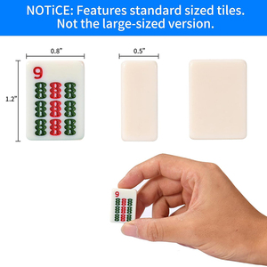 Tuiles de Mahjong Américaines Modernes de Luxe en Acrylique de Haute Qualité, 166 Tuiles Blanches de 1,2 Pouce, Pliables, Écologiques et Portables, pour la Vente en Gros - Product Image 3