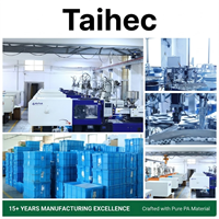 Usine Taihec – Gamme complète de presse-étoupes pour câbles, y compris les presse-étoupes de blocage pour câbles USB Type C (2 types) et les presse-étoupes pour câbles de 3/8 pouces