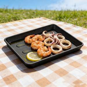 Commercial Street Steak Teppanyaki Battle Axe Square Cast Iron <strong>Grill</strong> <strong>Pan</strong> Striped BBQ Easy to Clean Frying <strong>Pan</strong> Cooware - Product Image 6